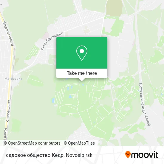 садовое общество Кедр map