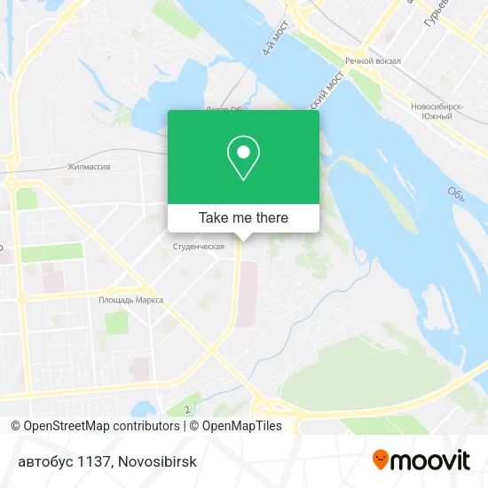 автобус 1137 map