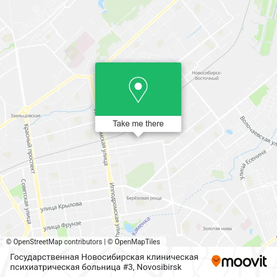Государственная Новосибирская клиническая психиатрическая больница #3 map