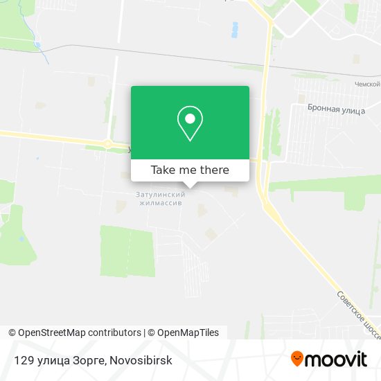 129 улица Зорге map