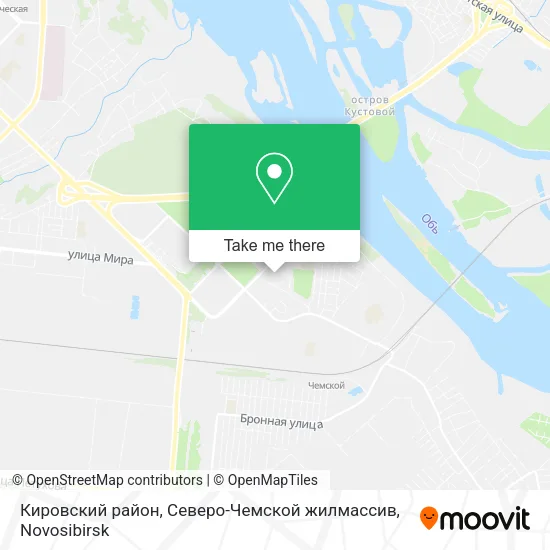 Кировский район, Северо-Чемской жилмассив map