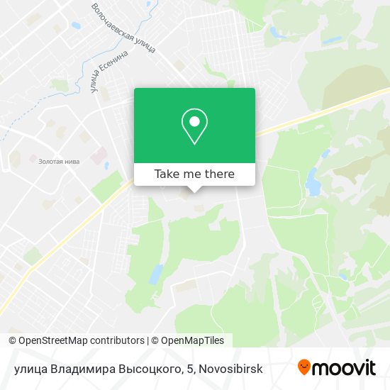 улица Владимира Высоцкого, 5 map