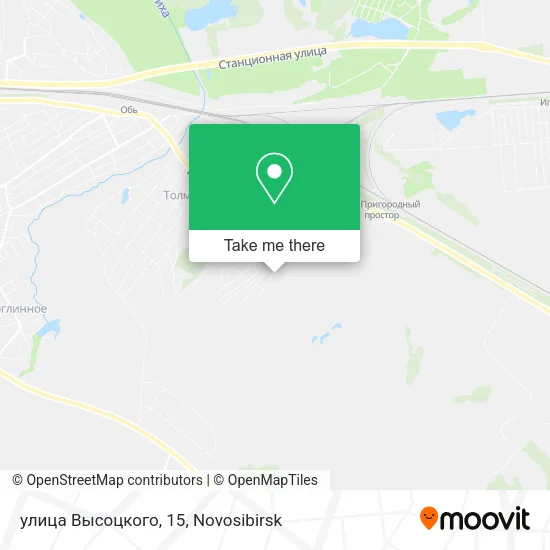 улица Высоцкого, 15 map