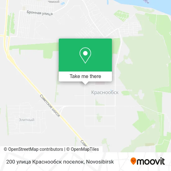 200 улица Краснообск поселок map