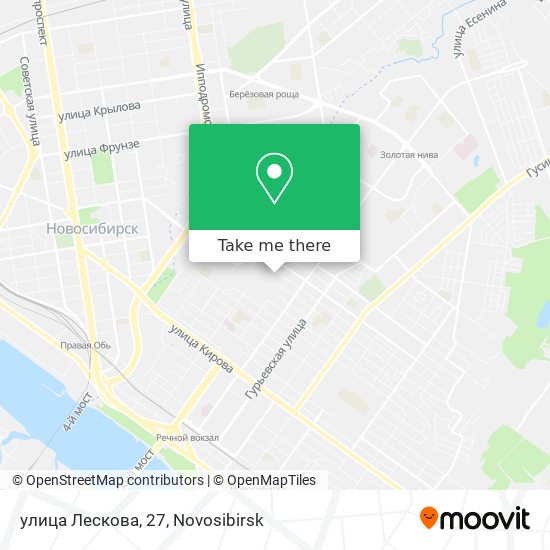 улица Лескова, 27 map