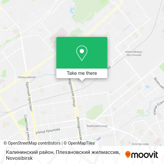 Калининский район, Плехановский жилмассив map