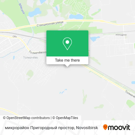 микрорайон Пригородный простор map
