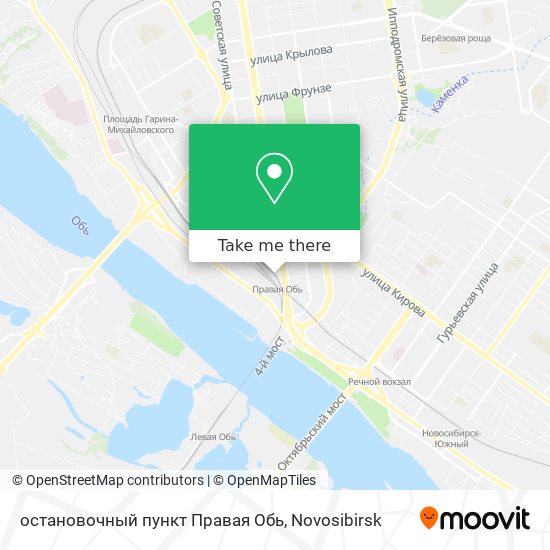 остановочный пункт Правая Обь map