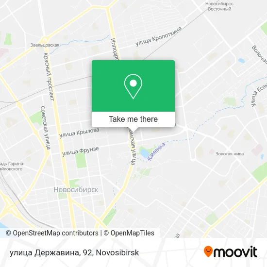 улица Державина, 92 map