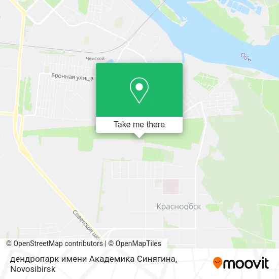 дендропарк имени Академика Синягина map