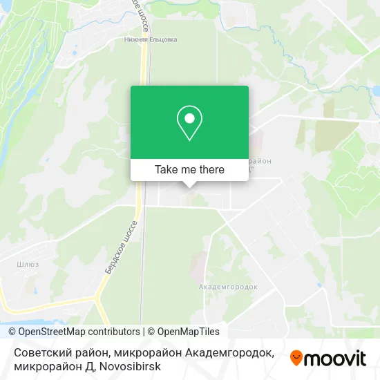 Советский район, микрорайон Академгородок, микрорайон Д map
