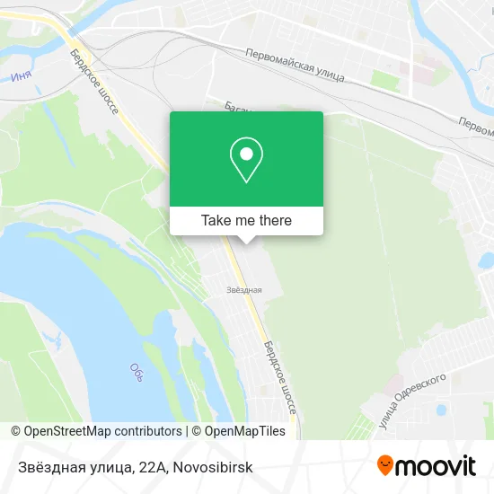 Звёздная улица, 22А map