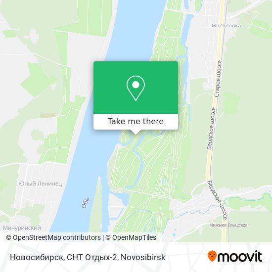 Новосибирск, СНТ Отдых-2 map