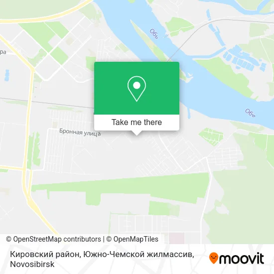 Кировский район, Южно-Чемской жилмассив map