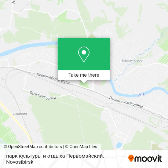 парк культуры и отдыха Первомайский map