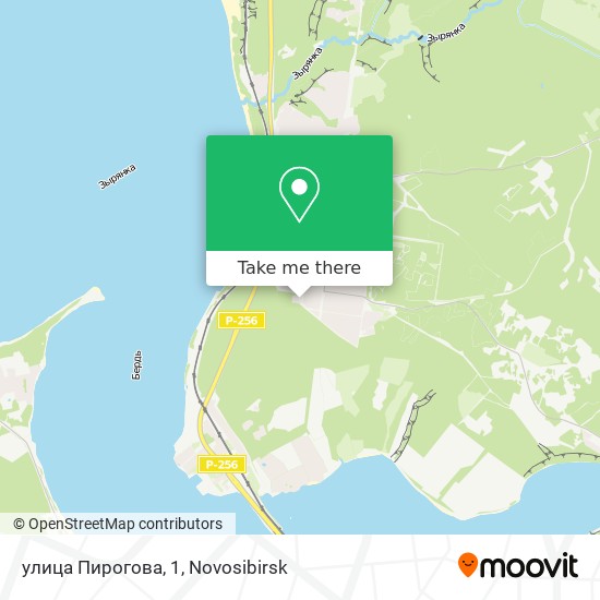 улица Пирогова, 1 map