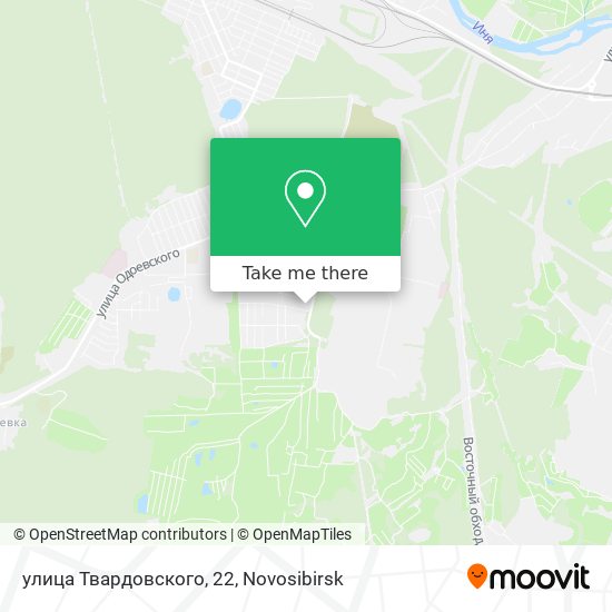 улица Твардовского, 22 map