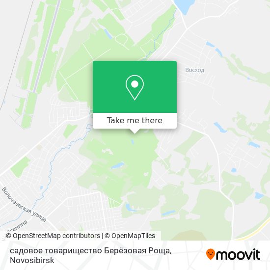 садовое товарищество Берёзовая Роща map