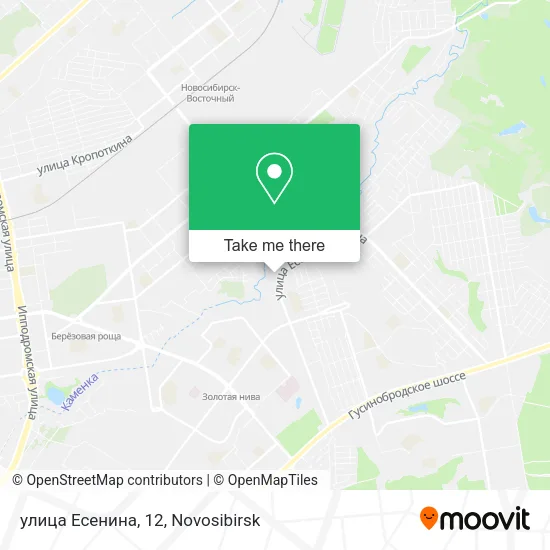 улица Есенина, 12 map