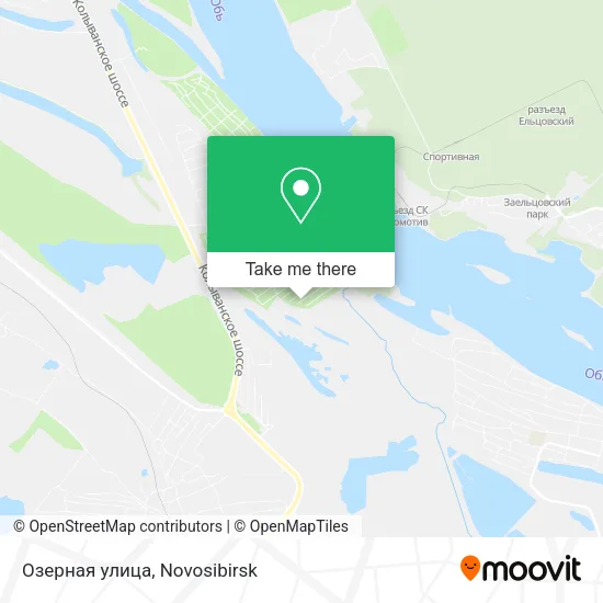 Озерная улица map