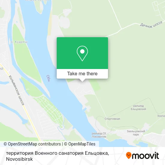 территория Военного санатория Ельцовка map