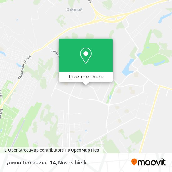 улица Тюленина, 14 map