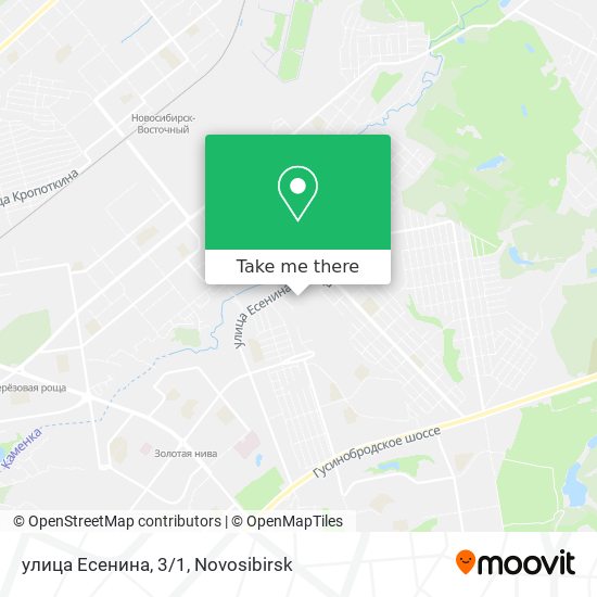 улица Есенина, 3/1 map