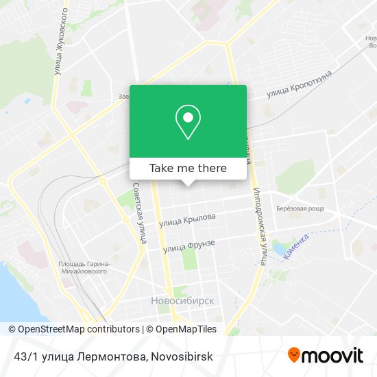 43/1 улица Лермонтова map