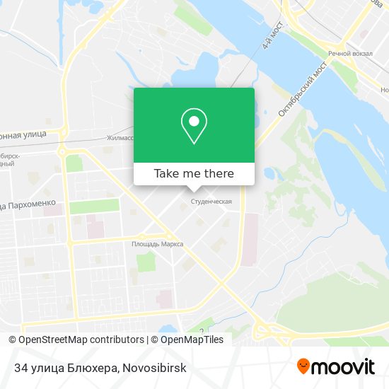 34 улица Блюхера map