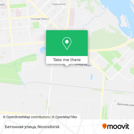 Бетонная улица map