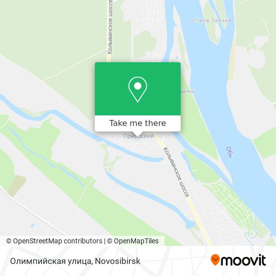 Олимпийская улица map
