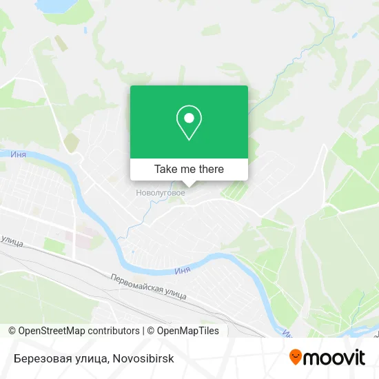 Березовая улица map