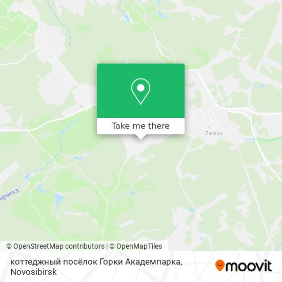 коттеджный посёлок Горки Академпарка map