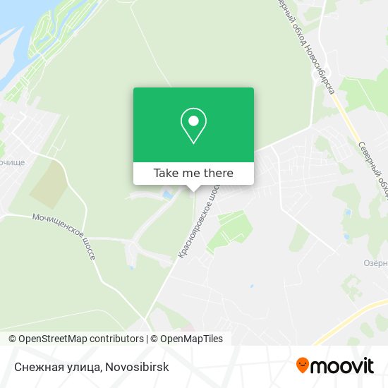 Снежная улица map