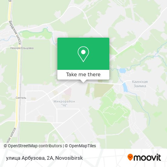 улица Арбузова, 2А map
