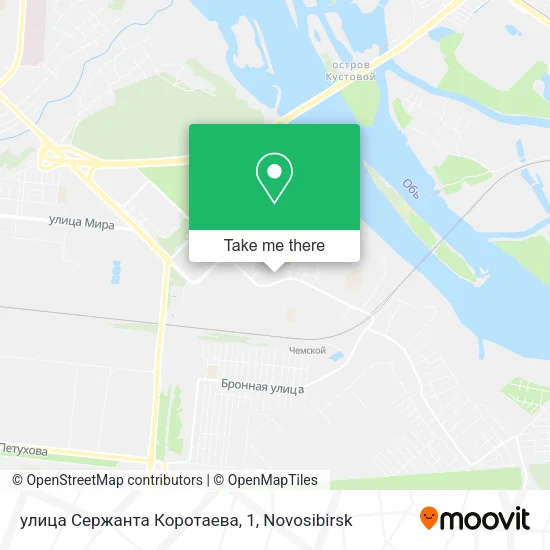 улица Сержанта Коротаева, 1 map