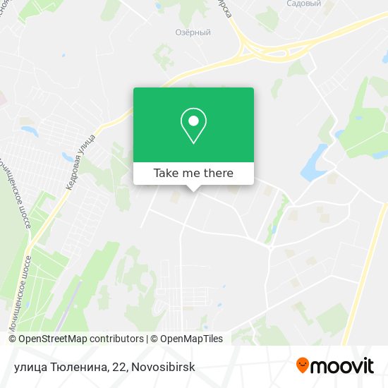 улица Тюленина, 22 map