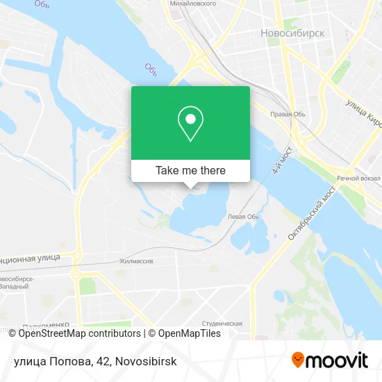 улица Попова, 42 map