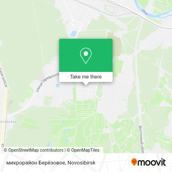 микрорайон Берёзовое map