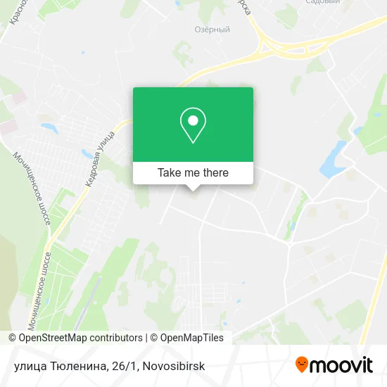 улица Тюленина, 26/1 map