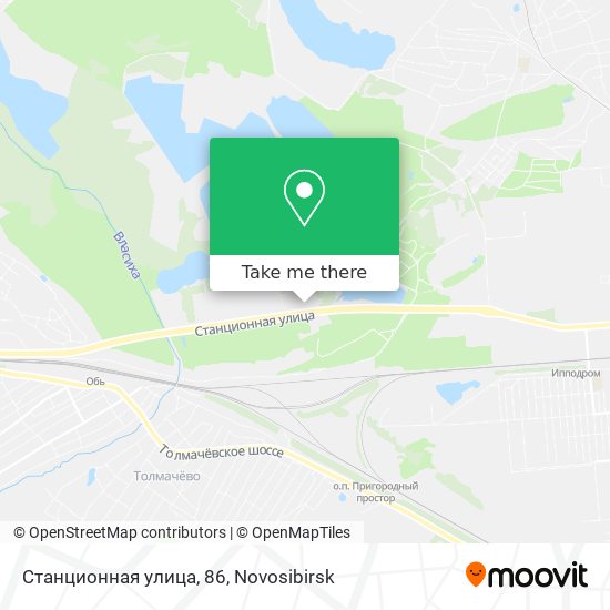 Станционная улица, 86 map