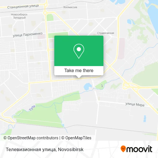 Телевизионная улица map