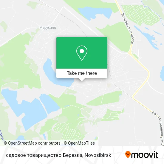 садовое товарищество Березка map