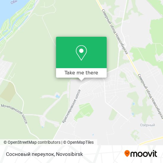 Сосновый переулок map