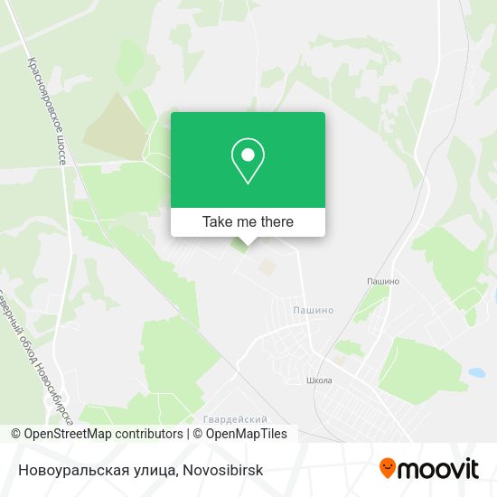 Новоуральская улица map