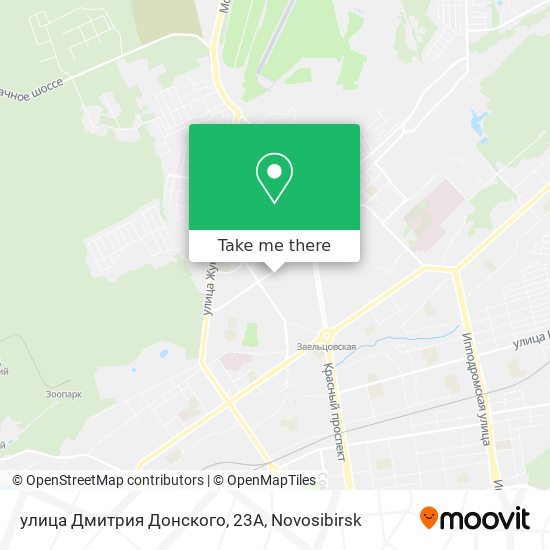улица Дмитрия Донского, 23А map