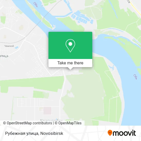 Рубежная улица map