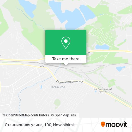 Станционная улица, 100 map