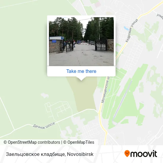 Заельцовское кладбище map