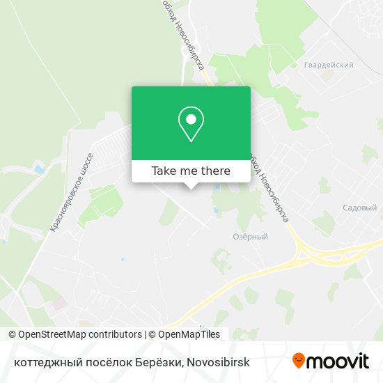 коттеджный посёлок Берёзки map
